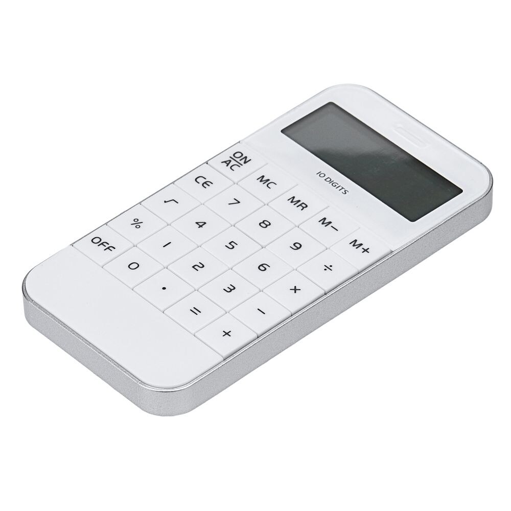 Black White Mini Electronic Digit Calculator Pocket Calculator Promotional School Office Worker Supplies Student Stationery: white