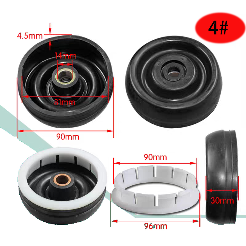 Dehydration waterproof ring Washing machine waterproof ring Semi-automatic washing machine water seal Water seal skeleton: Red