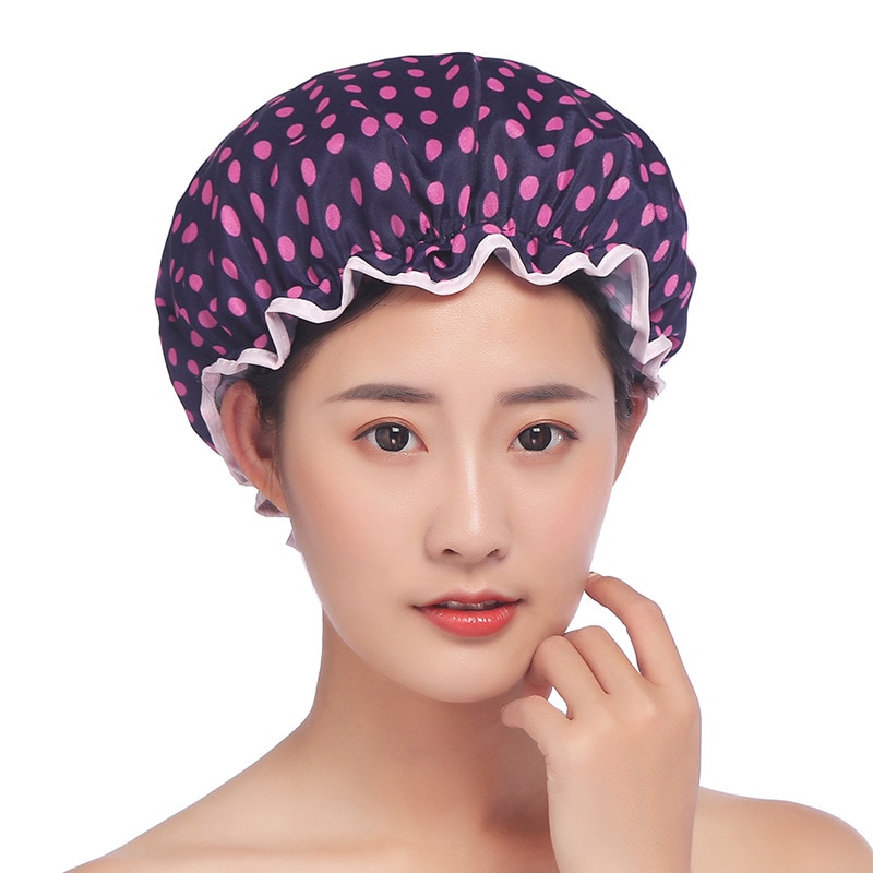 Gorro de baño grueso impermeable, cubierta de ducha de doble capa, a prueba de aceite, accesorios de cocina, 1 Uds.