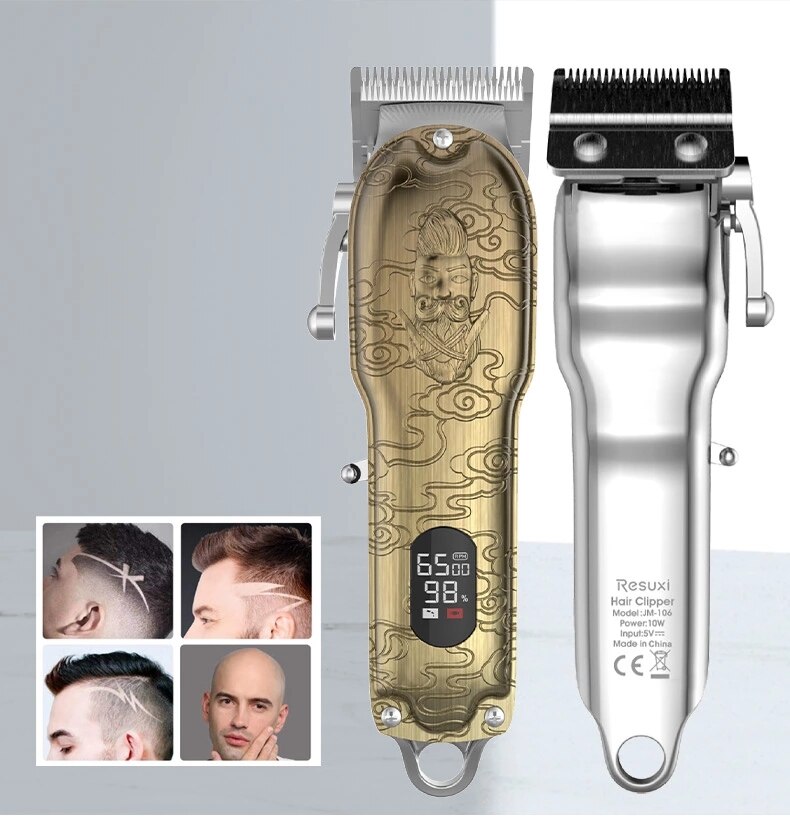 WEIDZ CE certifié couleur or tondeuse à cheveux Salon utilisation longue en utilisant le temps 250 Minutes de noël