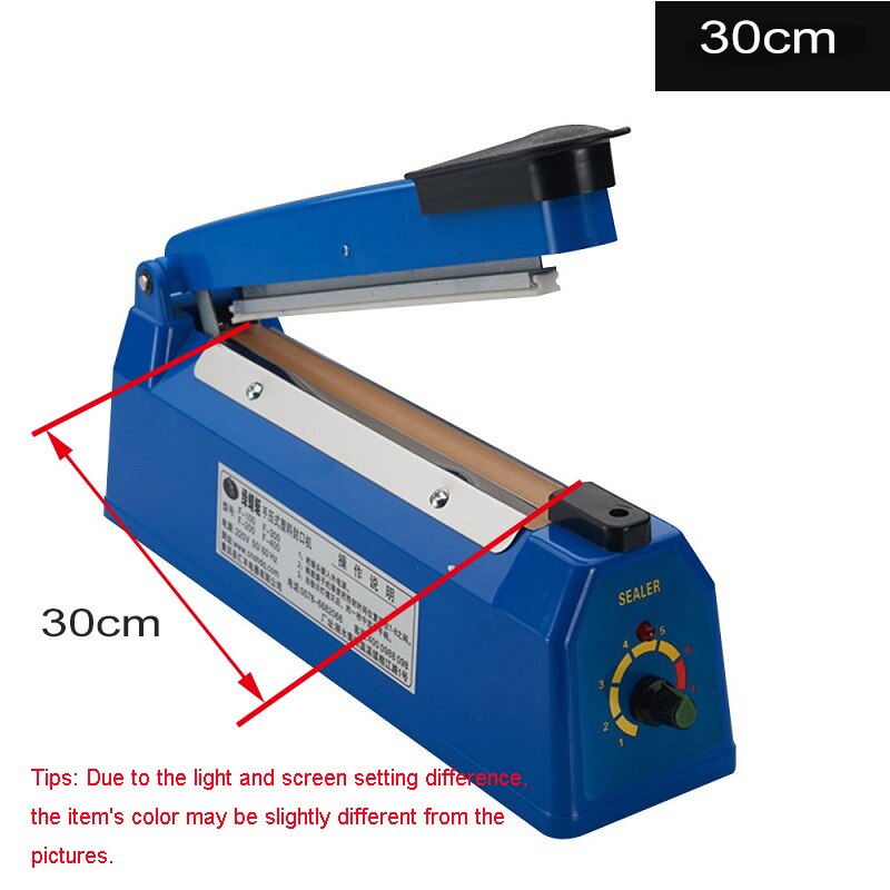Automatic Heat Food Sealer Packaging Machine Sealing Machine Manual Impulse Heat Sealer Poly Bag Machine Hand Impulse Sealer: 30cm