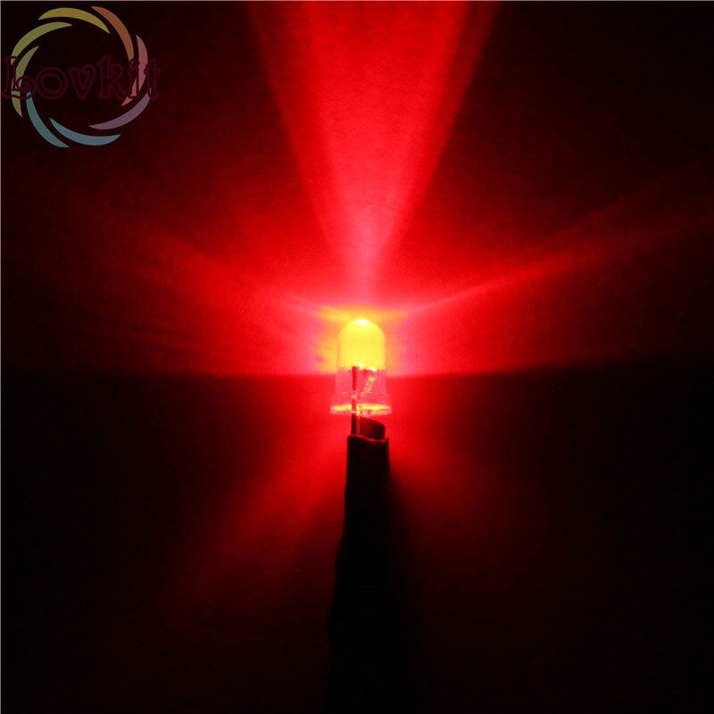 50 stks Fabriek Prijs Pre-Wired Weerstand 3 MM Ronde Top Rood 12 V DC 20 CM LED DIY Voor auto Lamp Emitting Diode