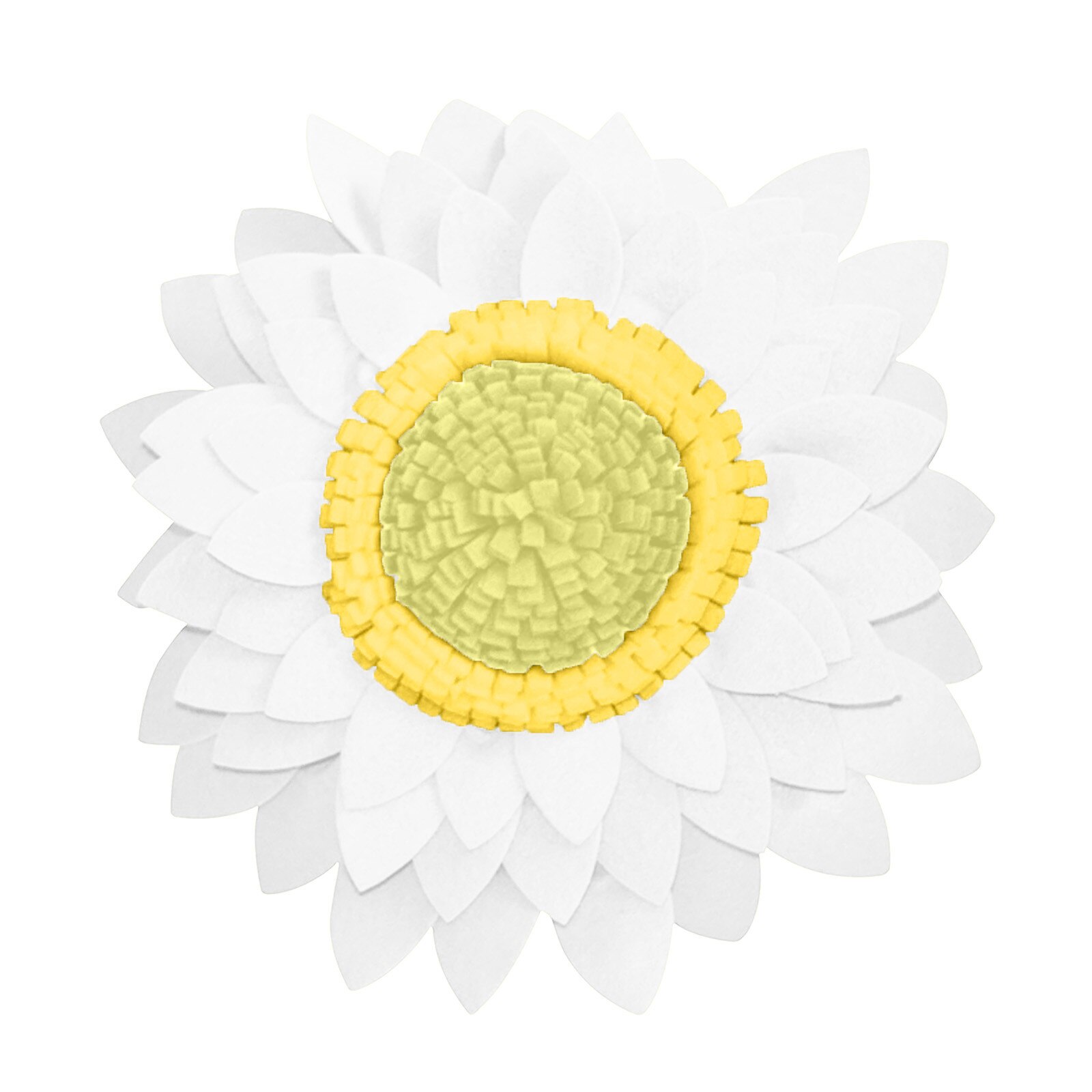 Sunflower Decorative Throw Pillows 3d Flower Round Pillow Sunflower Decorations Child Couple Birthday Home Decoration: White