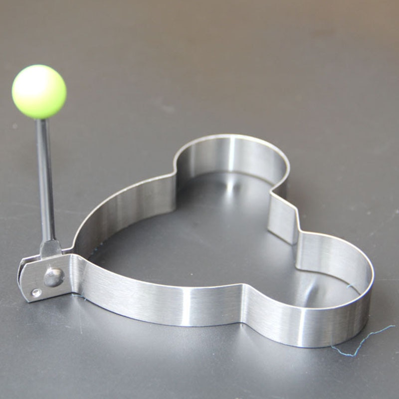 1/5pcs Stainless Steel Omelette Maker Heart Shaped Fried Egg Maker Breakfast Baking Model Mould Cooking Tools