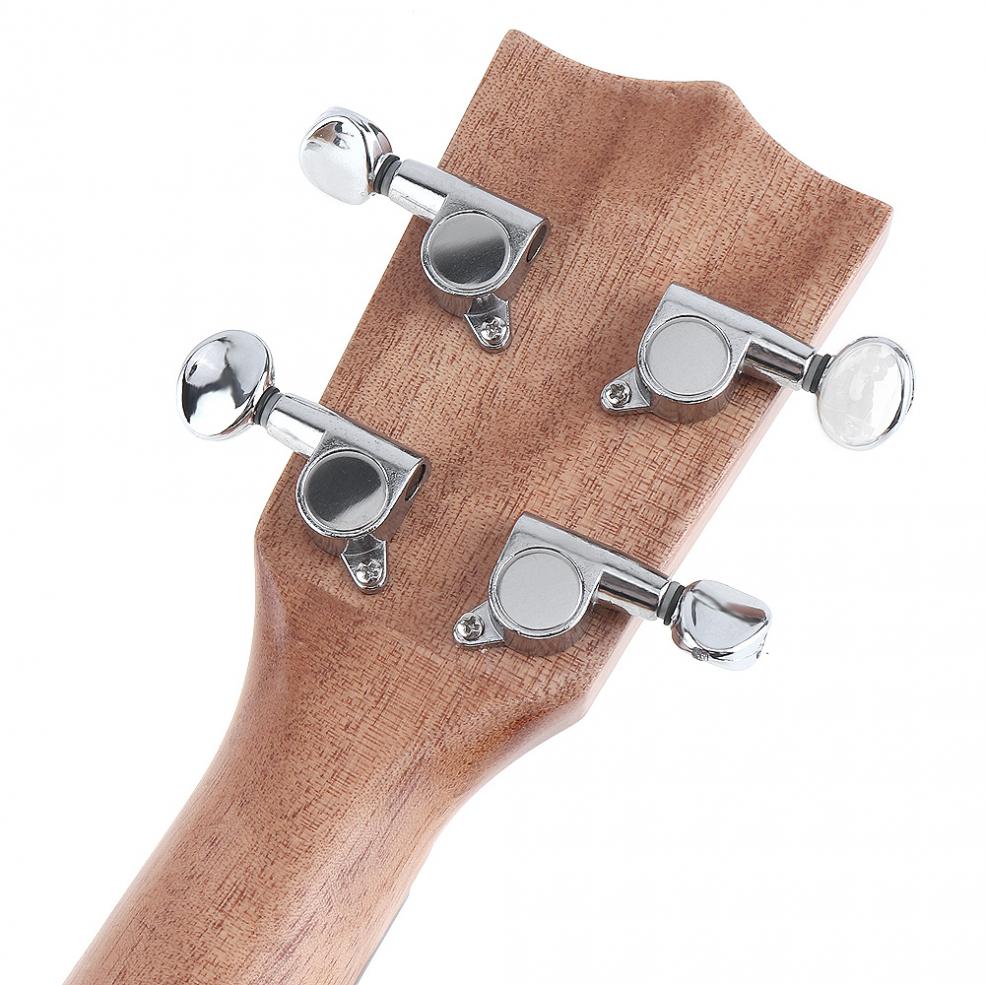 21 Inch Portable Soprano Ukulele 15 Fret Four Strings Zebra Wood Guitar Ukelele Musical Stringed Instrument