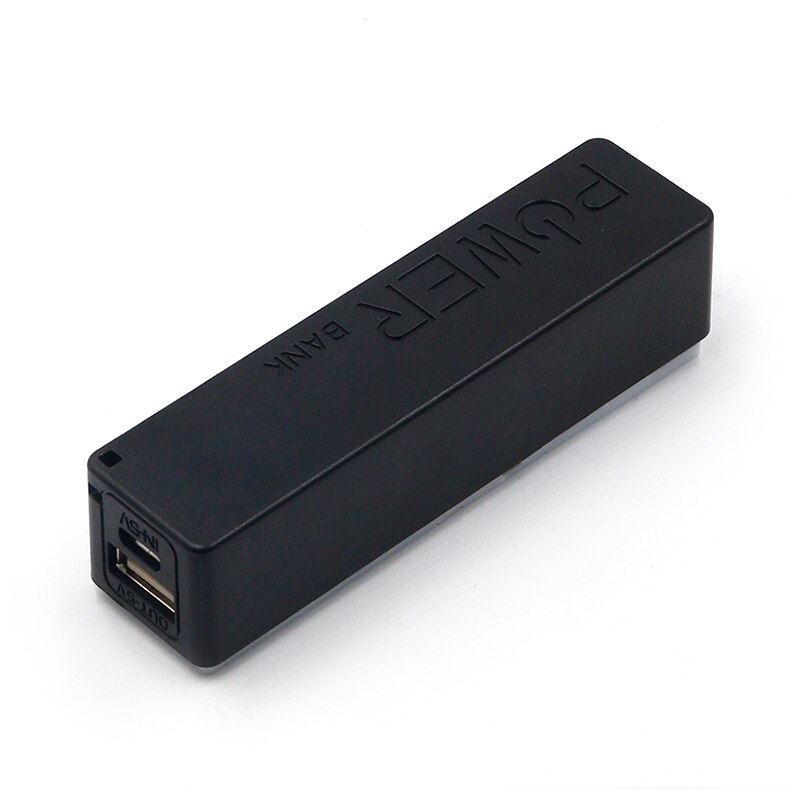 Batterie externe 18650 chargeur de batterie de secours externe avec porte-clés USB chargeant les téléphones mobiles pour le téléphone Portable: Black