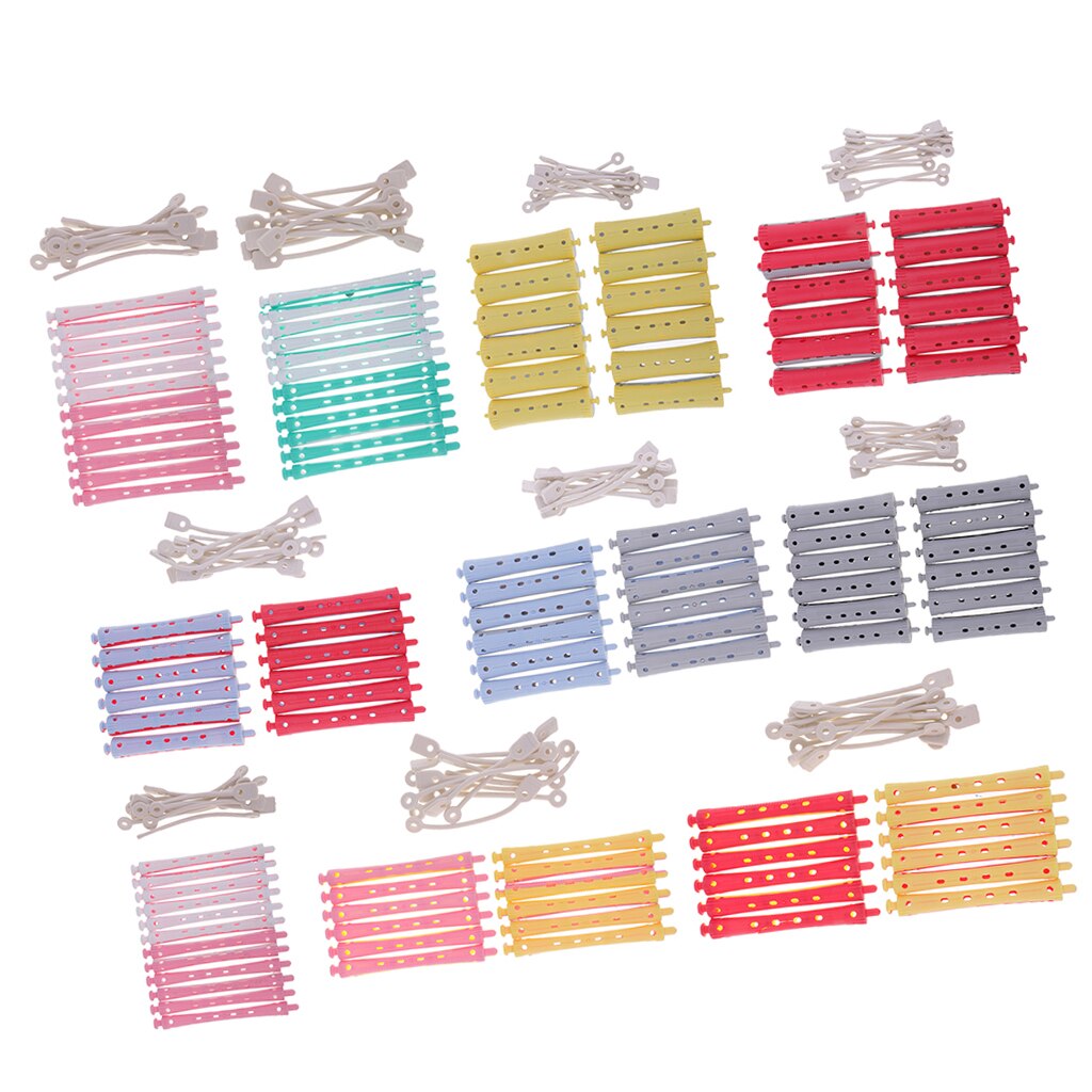 12 stk wave hairstyling perm stang barer curler frisørverktøy sett salong hårruller sett hårspenner hårstylingverktøy