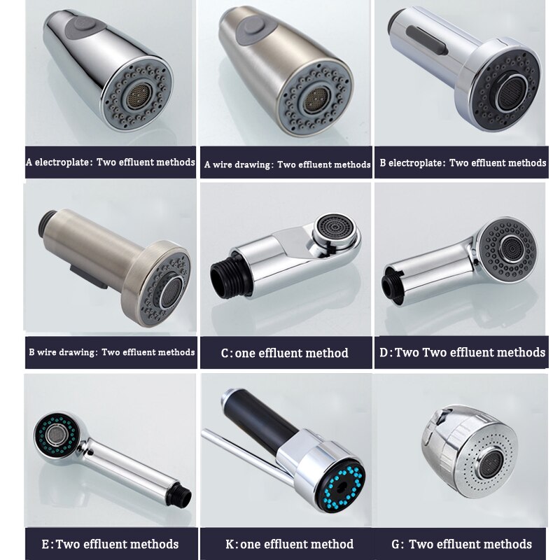 ABS Kitchen Tap Pull Out Parts Kitchen Faucet Replacement Parts Faucet Accessorie Spouts Kitchen Faucet Nozzle,Small shower head