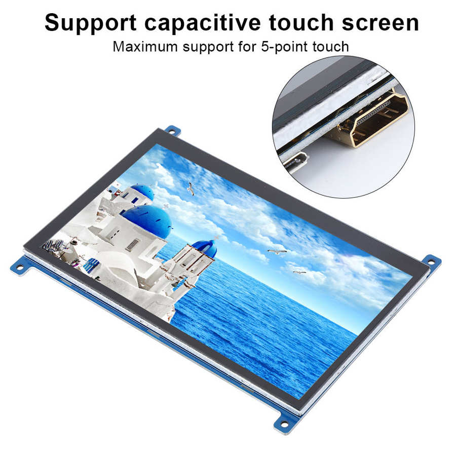 7" Capacitive Screen TFT LCD For 1024x600 IPS Display