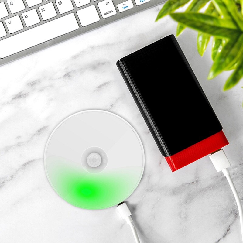 Luz LED nocturna para interiores y exteriores, luz de pared con Sensor de movimiento recargable por USB, Base magnética, para senderismo, Camping, ahorro de energía