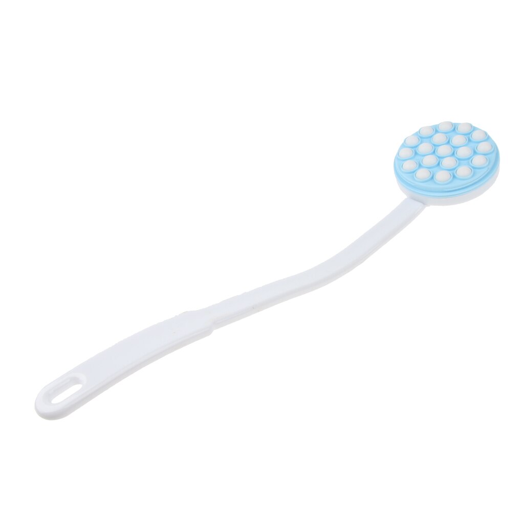 Elderly Disabled Patient Long Handle Bath Shower Back Massage Brush Scrubber