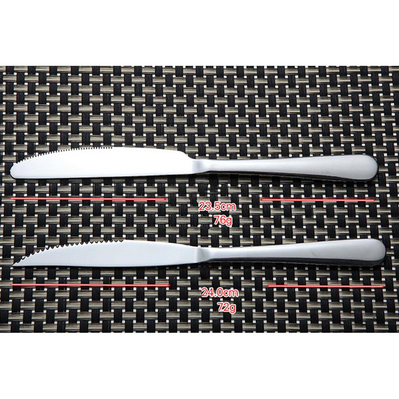 12pcs Stainless Steel Flatware Silverware Tableware Cutlery Steak and Dinner Knives Set