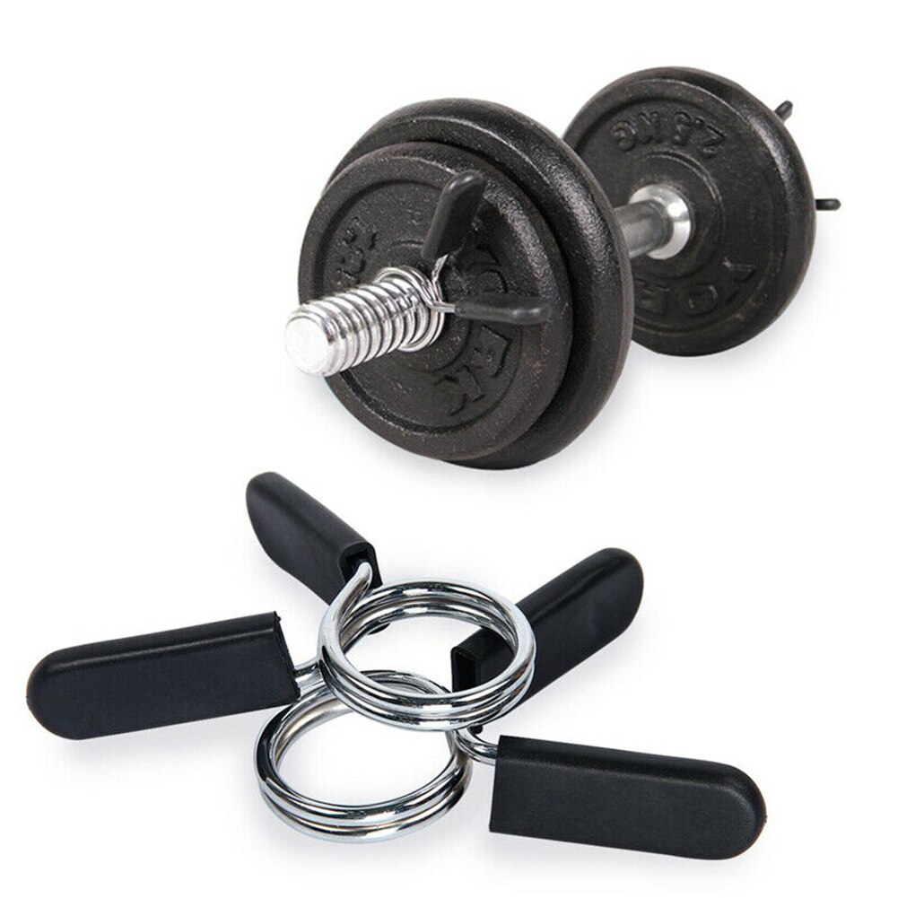 Dumbbell Barbell Spring Collar 50mm Clamp Gym Lifting Durable