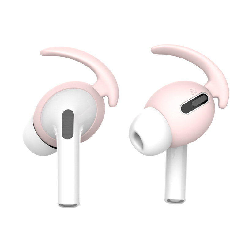 Myke silikon øretelefoner mot trykk til eple airpods pro luft belger airpods pro bluetooth trådløse hodetelefoner ørepropper silikonstropp: Rosa