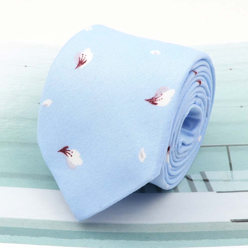 Cravates en coton Rose imprimé | Fleur, largeur 7cm, cravate étroite, cravate Cravat décontracté, fête, cravate de cou: 9