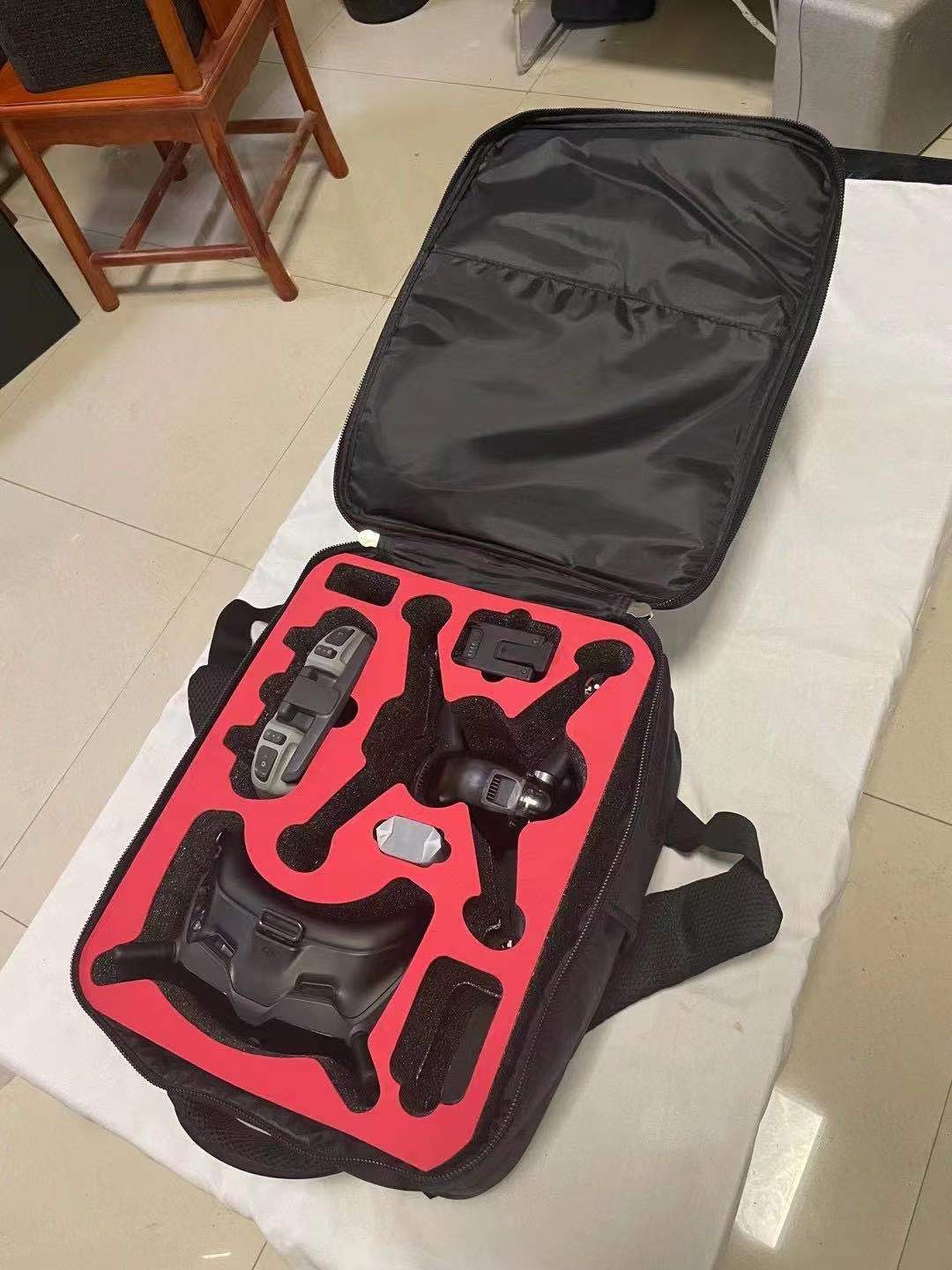 Mochila dji fpv impermeável, bolsa de ombro para transporte ao ar livre para dji fpv + sem espuma