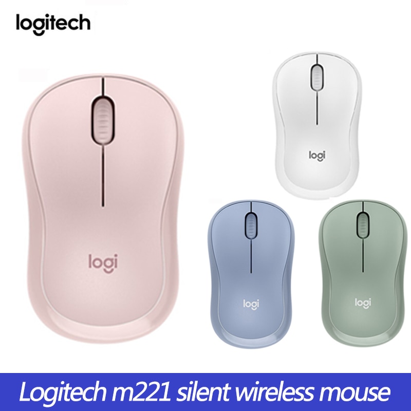 Logitech M221 Maus Wireless Nette Stille Maus Mit 2,4 GHz Optische Ergonomische PC Gaming Maus für Mac OS/Fenster 10/8/7