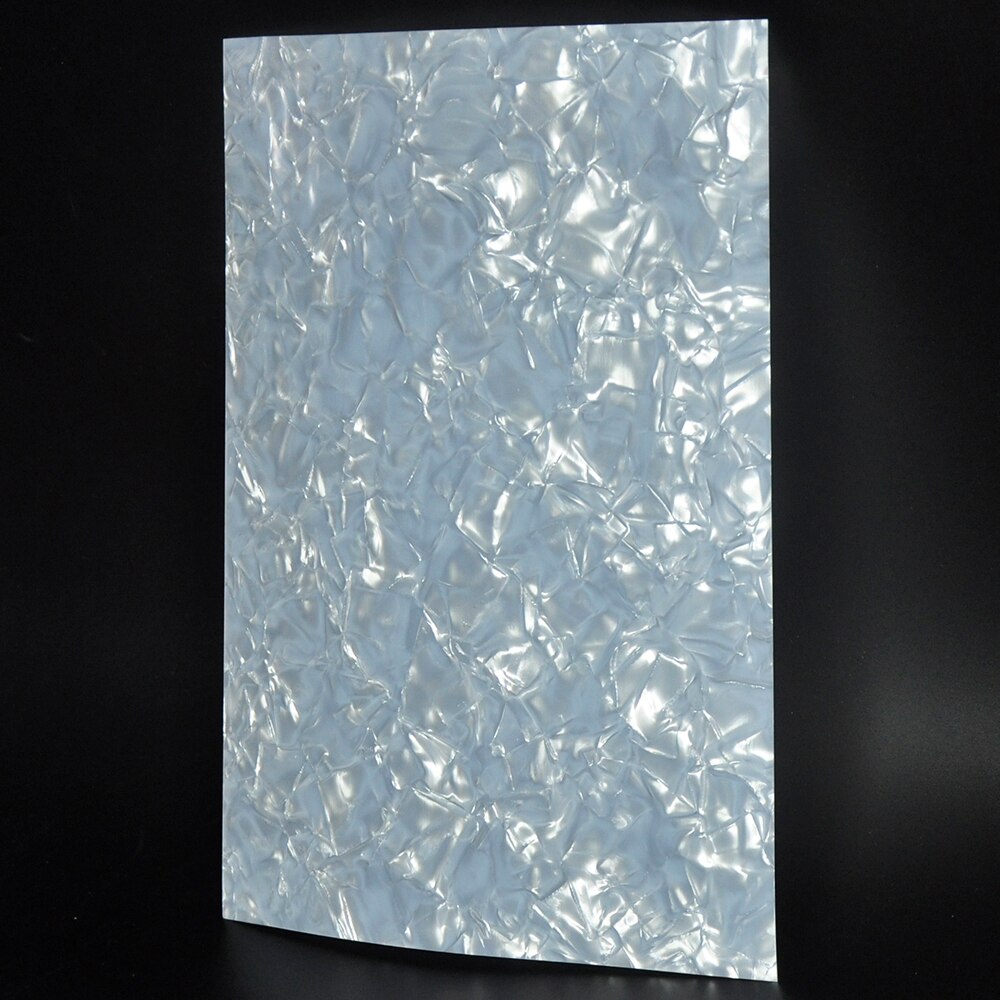 DIY Drum Wrap 0.50mm Diamond White Semi-transparent Celluloid Sheet Musical Instrument Deco Sheet