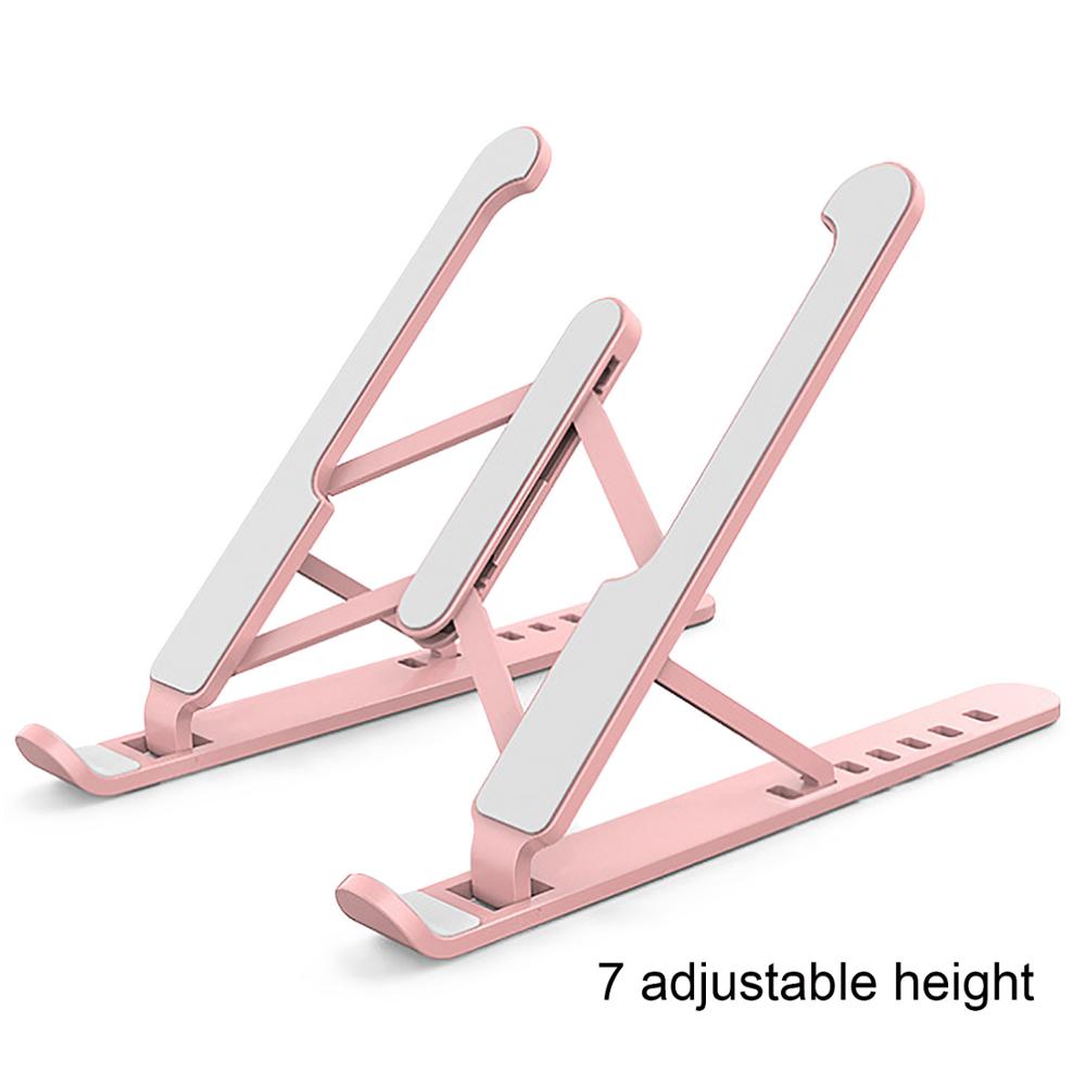 Besegad Adjustable Tablet Laptop Support Stand Bracket Holder for Apple Macbook Mac Book Pro Air 13 14 15.6inch Lenovo Dell iPad: Style C Pink