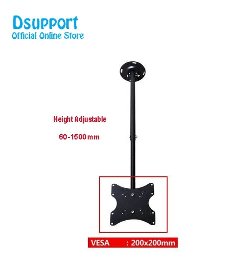 Full Rotating Adjustable 13"-37" Ceiling TV Mount Bracket LED LCD Monitor Holder