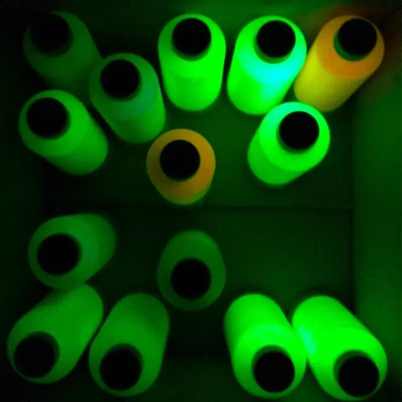 Hilos de bordar luminosos creativos para manualidades, hilo de coser luminoso, luz fluorescente, hilo para disfraz, luz nocturna