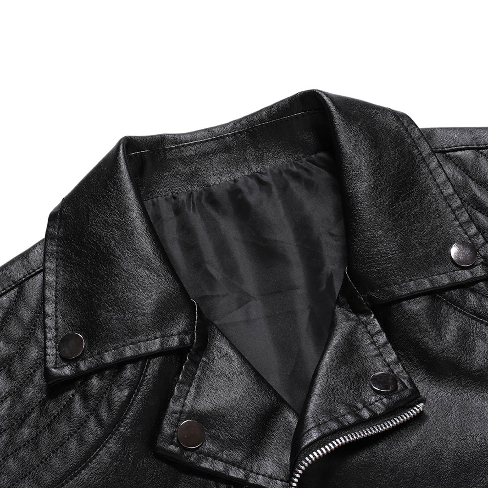 Mannen Motorjacks Winter Verdikking Warm Casual Jas Effen Kleur Mode Retro Jacket Uitloper Slim Waterdichte Tops Kleding