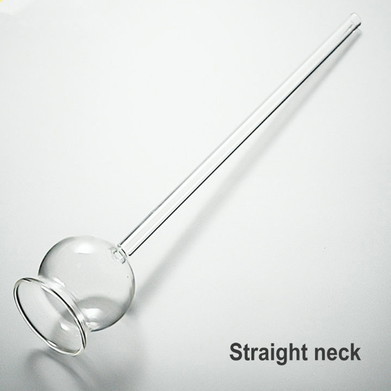 Embudo de seguridad de vidrio de una pieza con cuello largo recto/de una bola/doble bola para instrumento de enseñanza de productos químicos y laboratorio