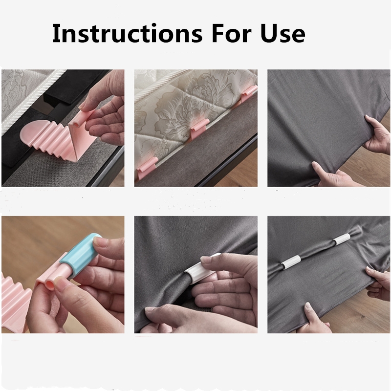 Pinzas para sábanas de cama, accesorios para mejorar el hogar, 6 piezas