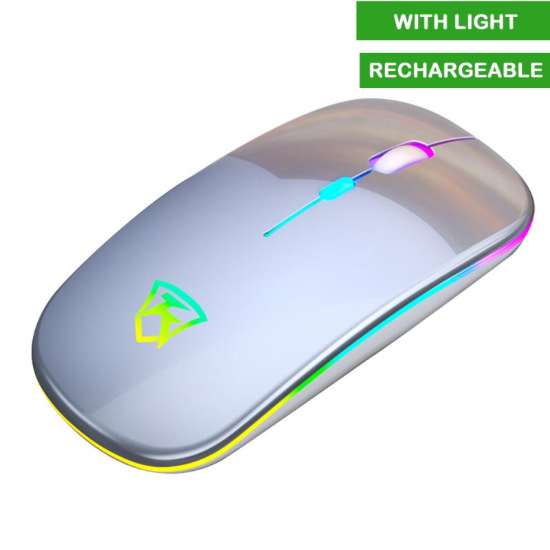 Drahtlose Maus RGB Wiederaufladbare Maus Drahtlose Computer Schweigen FÜHRTE Hintergrundbeleuchtung Ergonomisches Gaming Maus Für Laptop PC Büro: 08 Rechargeable