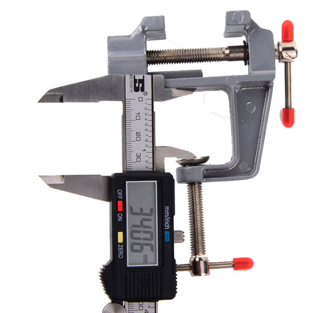 Pince Miniature en aluminium de 3.5 pouces pour petits bijoutiers, pince de bricolage sur étau de Table, Mini étau à outils