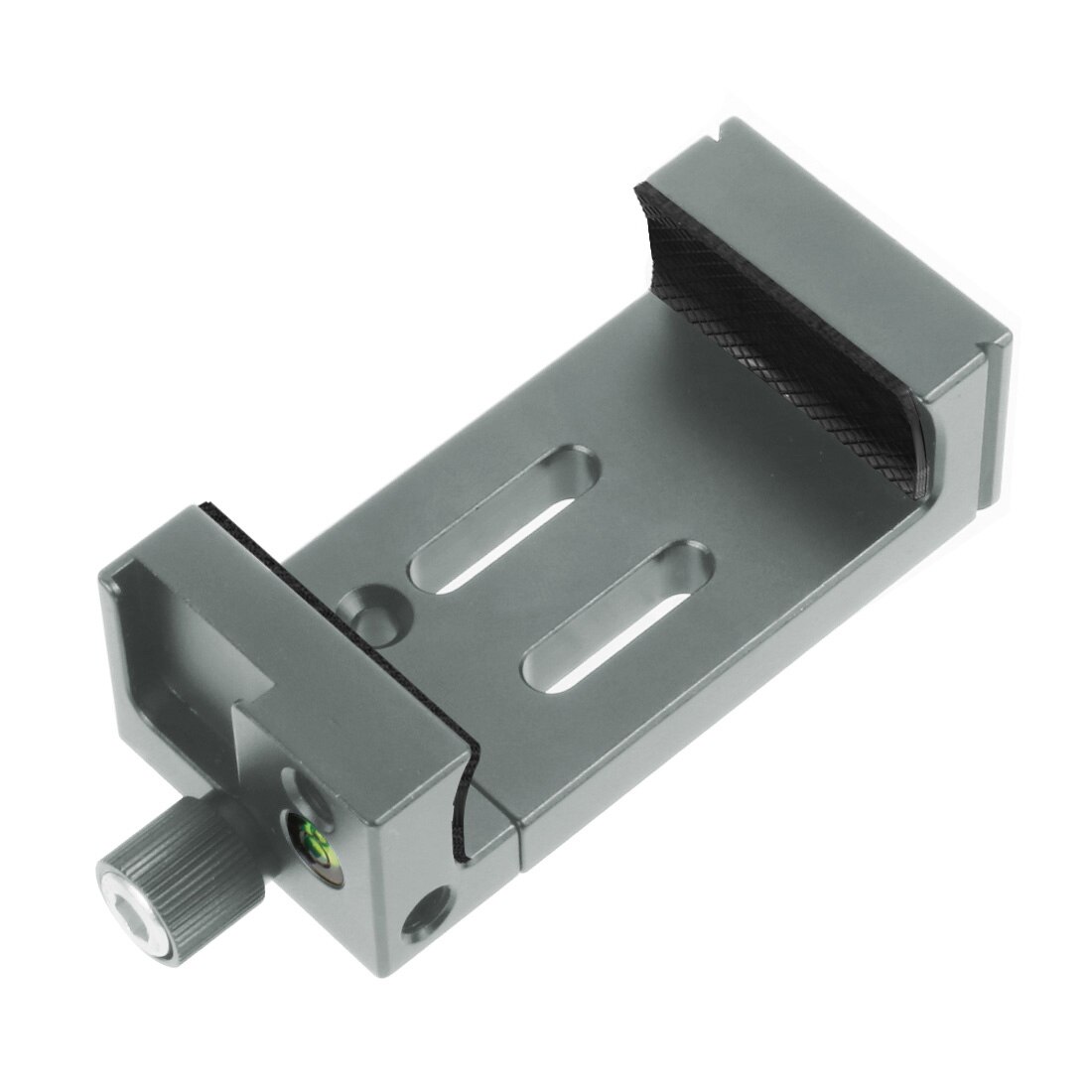 Handyhalterung mit clip aus aluminiumlegierung, stativklemme, wasserwaage, blitzschuhhalterung für taschenlampe, mikrofon, smartphone vs. xj -8: Grau