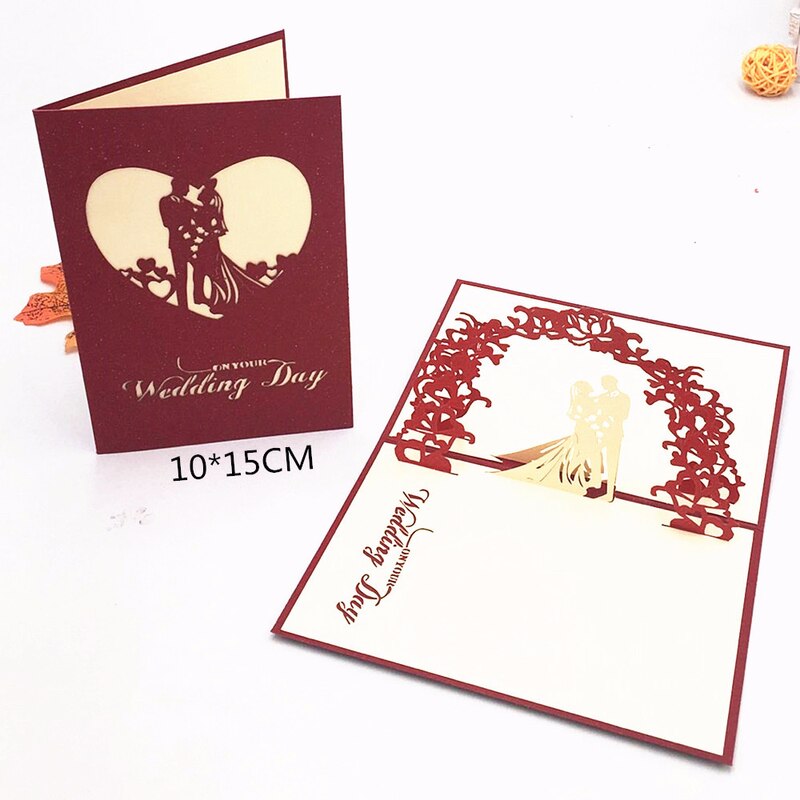 3D Pop hoch Gruß Karte Liebe Romantische Geburtstag Hochzeit Jahrestag Valentinstag Einladungen Grußkarten