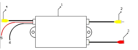 camera switch. two way car camera video switch,Input VCD/DVD/MP4/parking sensor / rear view camera,Intelligent video switcher