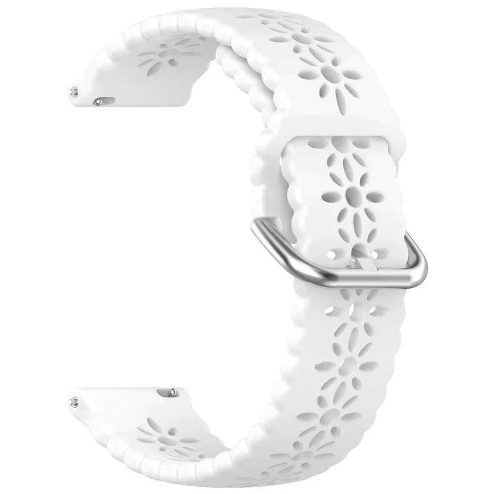 Silikonrem til fossil gen 6 44mm gen 6 gen 5 5e/ gen 5 lte 45mm rem, erstatning til armbånd 20mm 22mm pustende tilbehør: Svart gul / 22mm