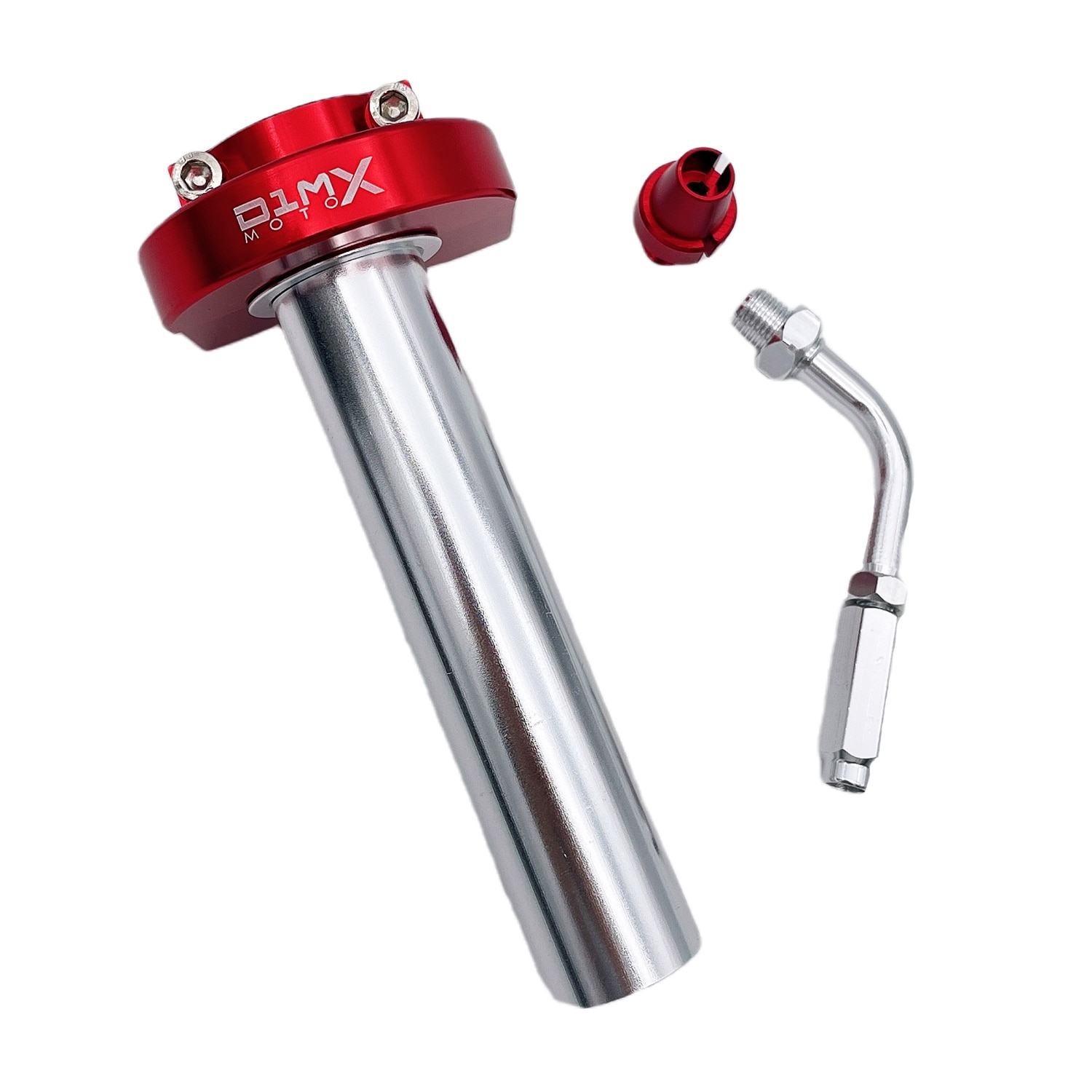 Motorcycle Throttle Assembly 7/8" Handlebar CNC Quick Twist Throttle Tube Handlebar Accelerator Twist Throttle Hand Grips: Red