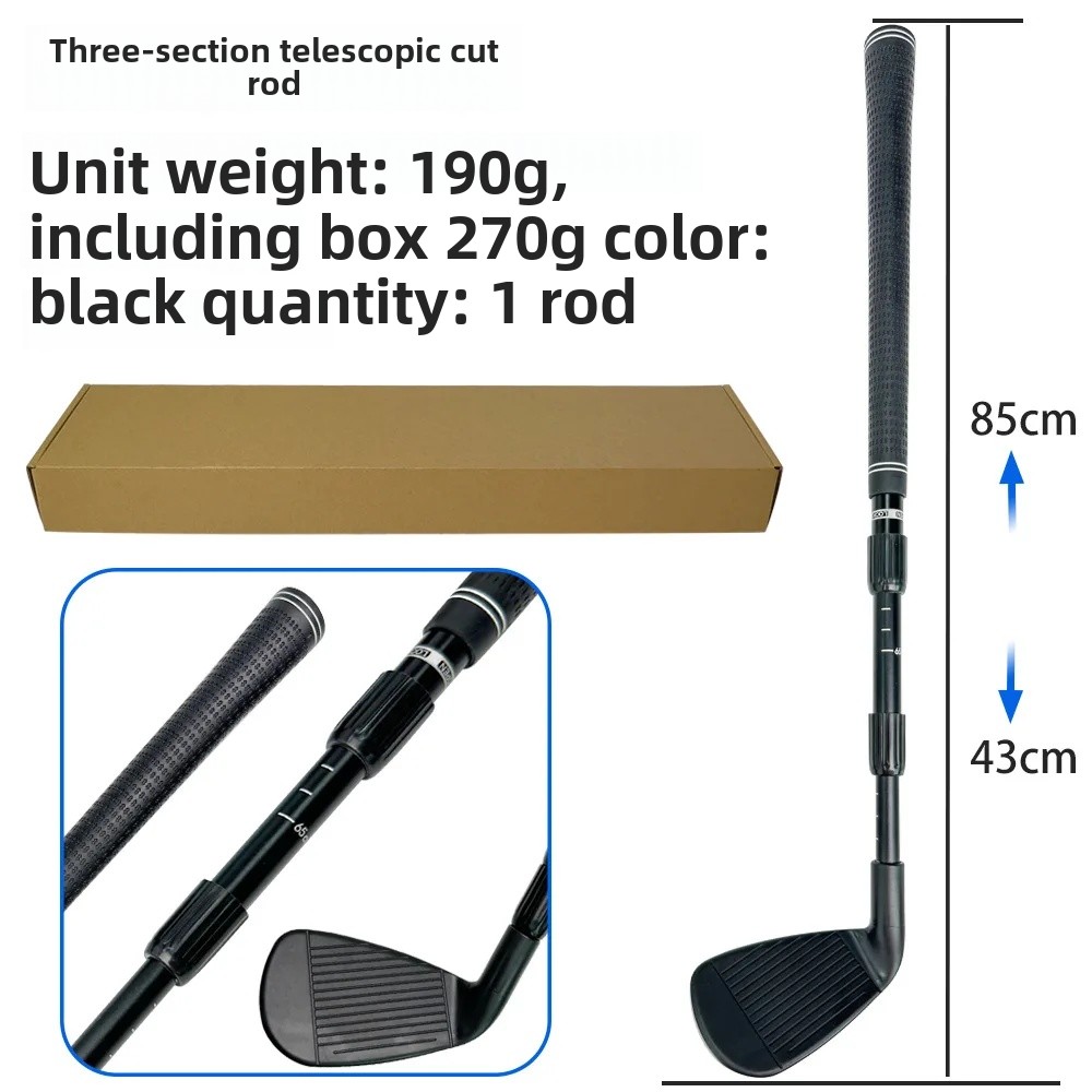 Outdoor Golf Club Three-Node Extendable Practice Club Indoor Golf Ball Club High Durable Golf Club Made In China: Red