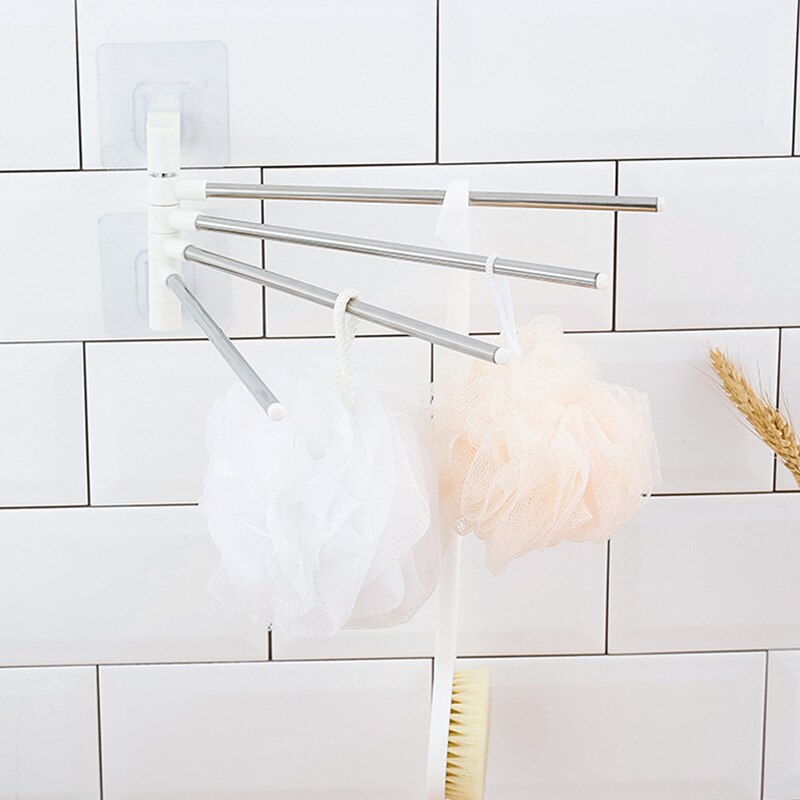 AIKER Handdoekenrek, Handdoekenrek Zonder Boorset, Verdikt Hoogwaardig 304 Roestvrij Staal Badkamerkit Haken Zelfklevend, Ideaal Voor Badkamer, Toilet, Keuken, Kantoor (Geborstelde Kleur - 6 Stuks