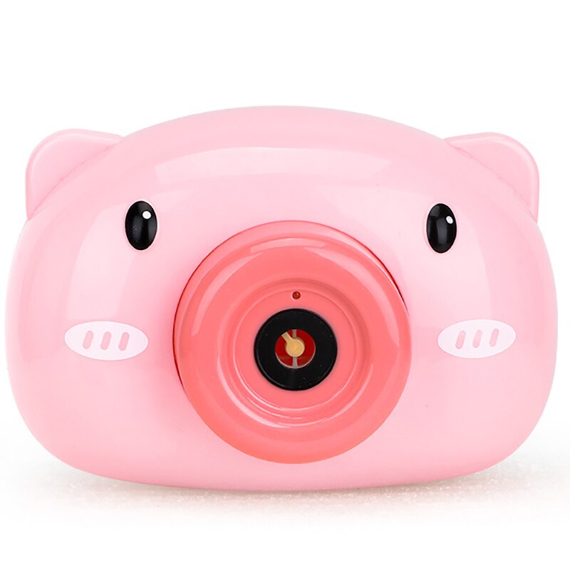 Cute Cartoon Pig Camera Bubble Machine Kids Favorite Toys Outdoor Automatic Bubble Maker for Girlfriend And Children: T1