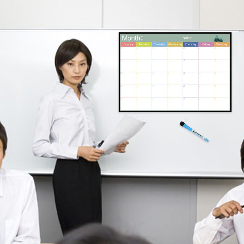 A3 Magnetische Maandelijkse Planner Whiteboard Magneet Flexibele Wekelijkse Bericht Tekening Koelkast Bulletin