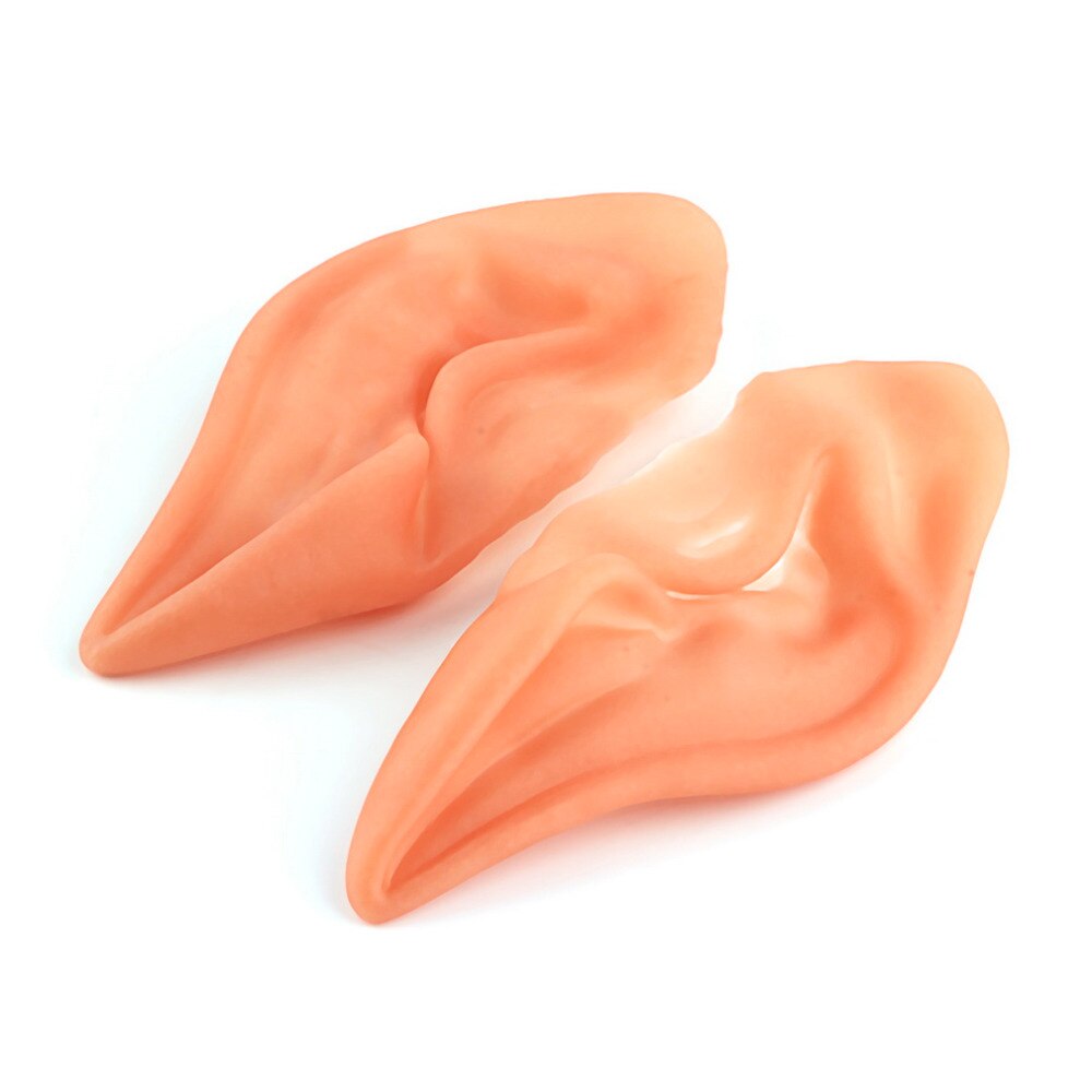 de Halloween de látex suave prótesis puntiagudas consejos oído de hadas Pixie orejas de elfo Cosplay accesorios LARP