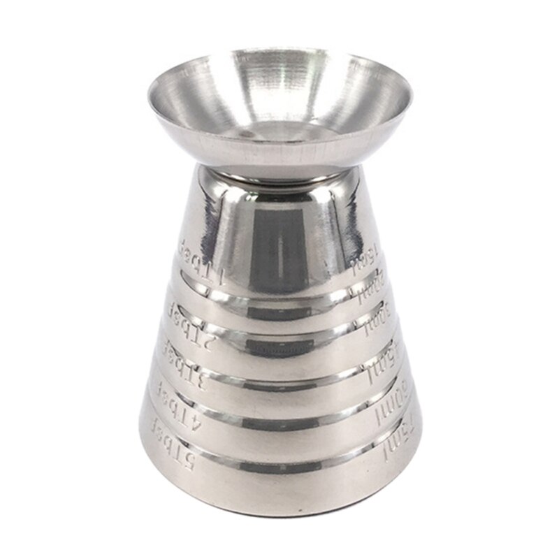 Measuring Shot Cup Ounce Jigger Bar Cocktail Drink Mixer Liquor Measuring Cup Mojito Measurer Milk Bartending Measuring Cup
