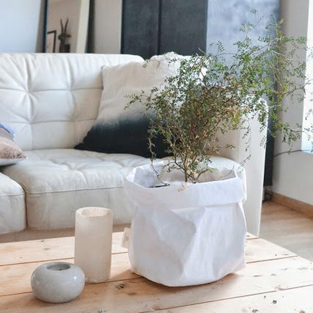 Scandinavische stijl vaas opslag kraft papieren zak thuis bloemstuk bruiloft bloemen belangrijkste diversen gedroogde opbergzak papieren zak  #w5: Wit 