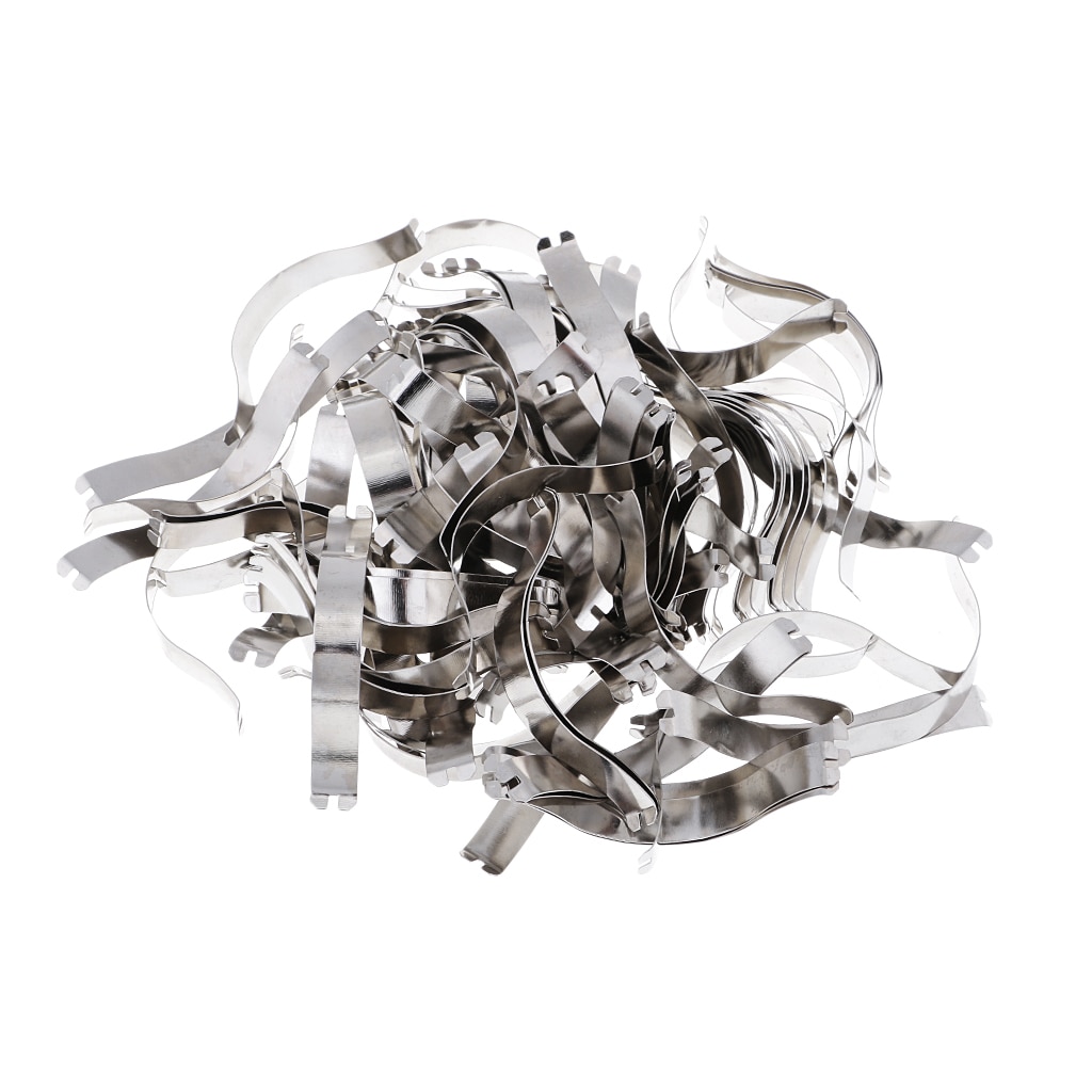 100 Pieces Spring Clips - Great Metal Aluminum Picture Frame Hardware DIY Picture Framing Tools
