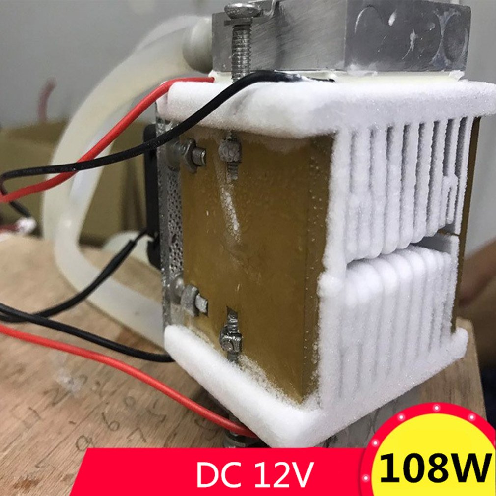 Dc12v 108w halvleder elektronisk peltier kjøleskap fryser plass lite klimaanlegg vannkjøling aluminium radiator