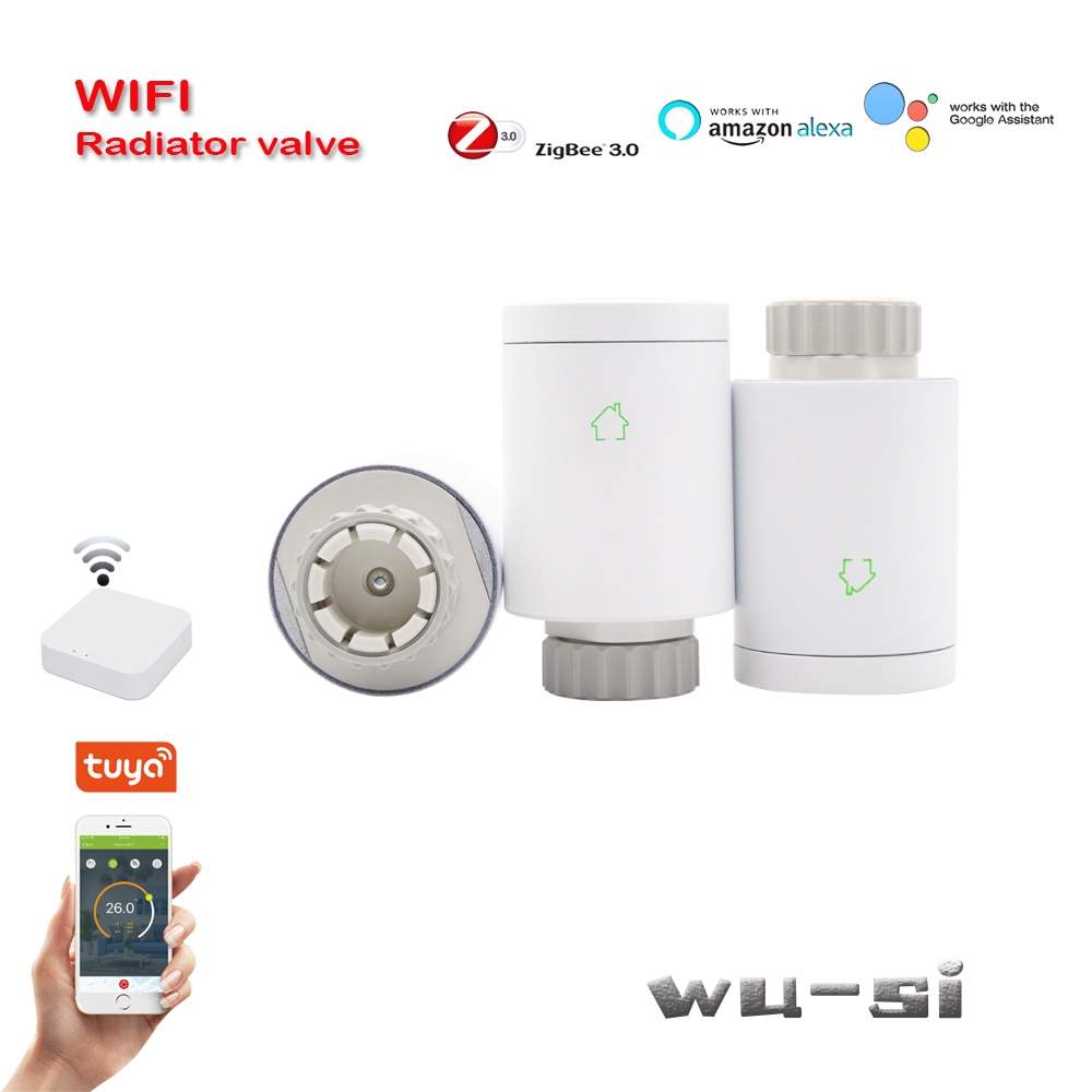 Zigbee-patterin termostaatti wifi-lämpötilan säätöventtiili, toimii tuya zigbee -yhdyskäytävän keskittimen kanssa