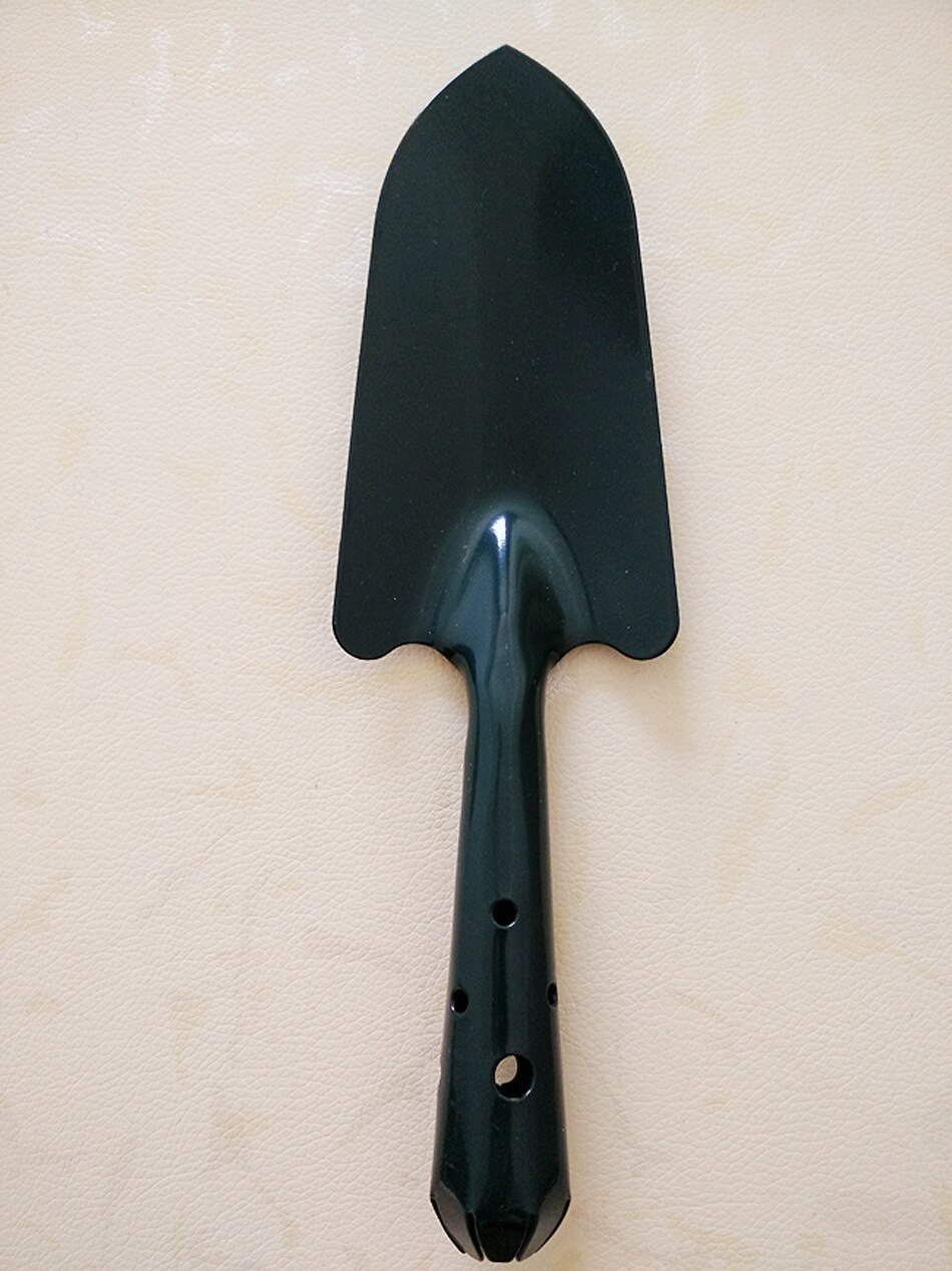 Wooden Handle Small Flower Shovel Garden Tool Simple Iron Tool Durable Garden Shovel Tool: black