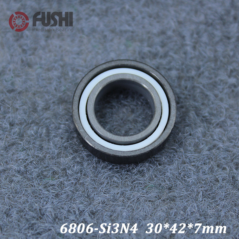 6806 Full Ceramic Bearing ( 1 PC ) 30*42*7 mm Si3N4 Material 6806CE All Silicon Nitride Ceramic 6806 Ball Bearings