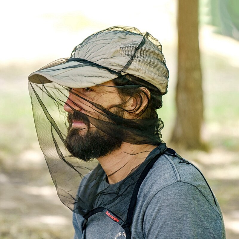 Naturetrekking casque filet moustiques résistant aux insectes masque Sports de plein air Anti moustique pêche Camping moustiquaire
