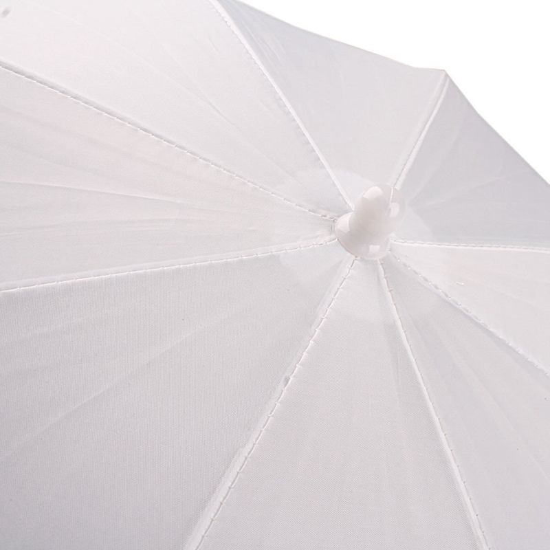 Parapluie souple blanc translucide de 33 pouces