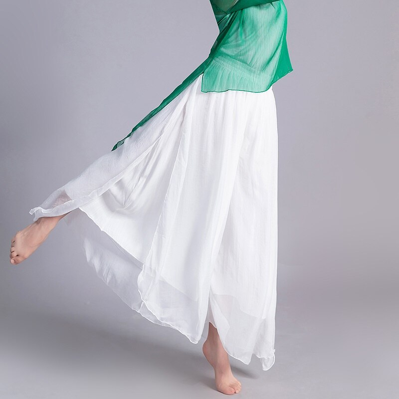 Chińskie spodnie 2020 szyfonowe spodnie szerokie nogawki damskie Online chiński sklep Thai Chi spodnie Kung Fu chińskie spodnie 10069: 13